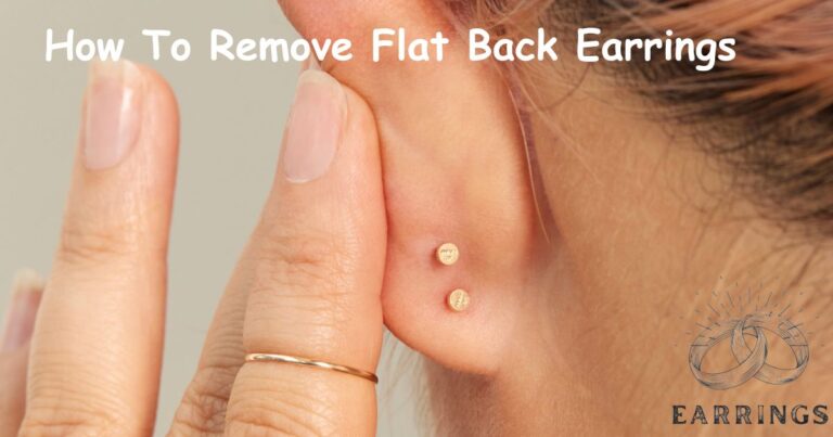 Flat Back Earrings