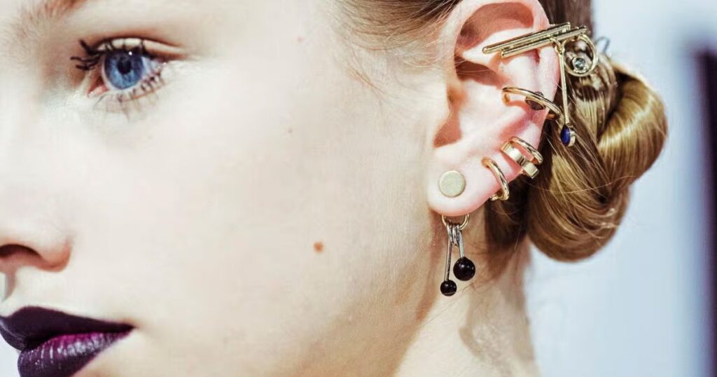 Styling Multiple Ear Piercings