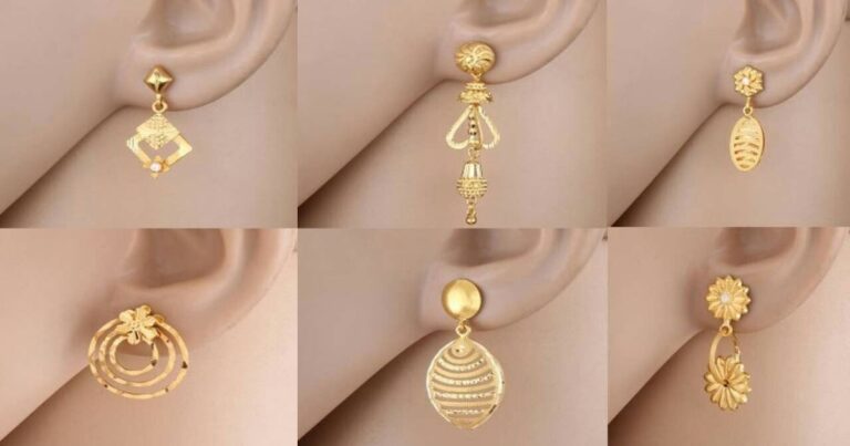 Stylish Daily Wear Gold Earrings